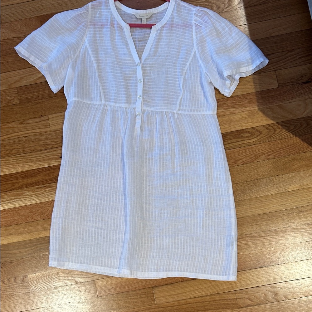 Linen Short Sleeve Button-Up Beach / Dress